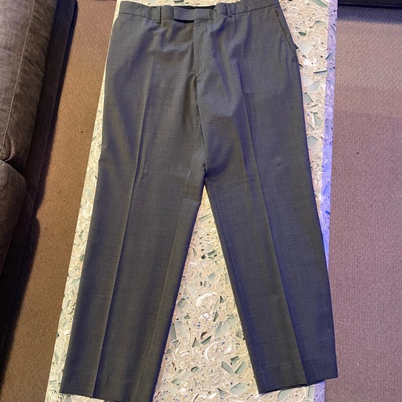 US 38R Mens Hugo Boss Charcoal Grey Pants - Picture 2 of 11